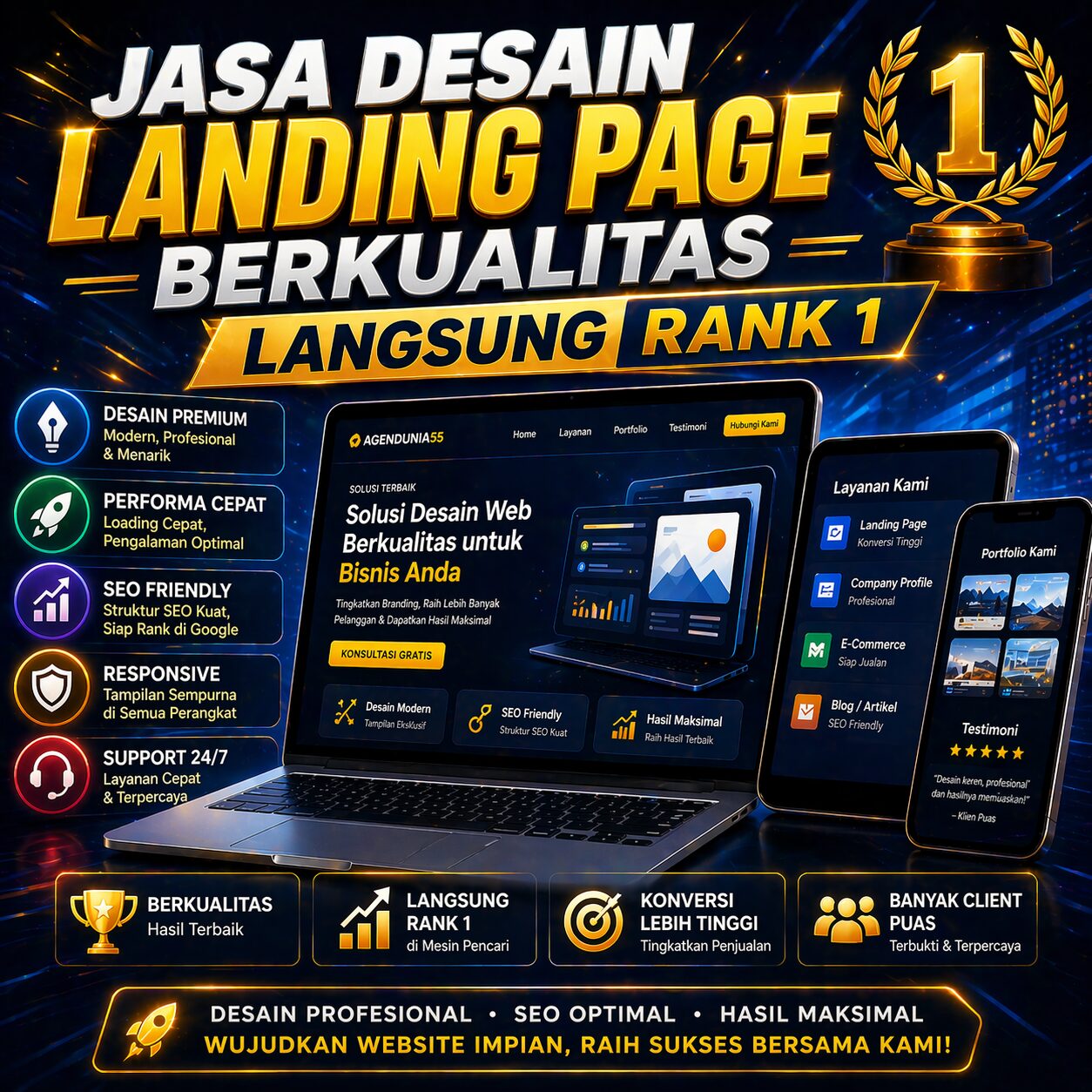 Landing Page untuk Menjelaskan Cara Anda Menyikapi Revisi Sebagai Bagian Wajar dari Proses